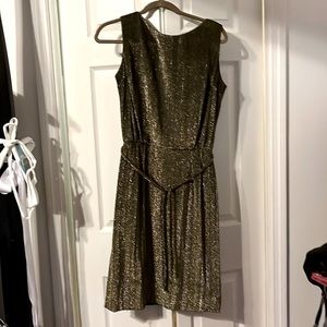 Vintage gold and black dress size 4